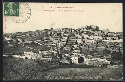 AK Bruniquel, Vue générale du village