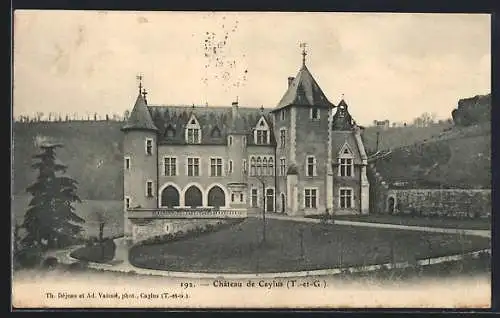 AK Caylus, Vue du Château de Caylus