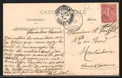 AK Caylus, Vue du Château de Caylus