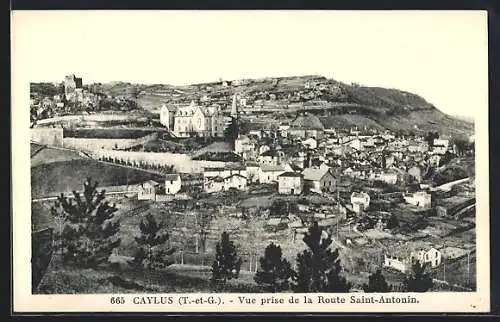 AK Caylus, Vue prise de la Route Saint-Antonin