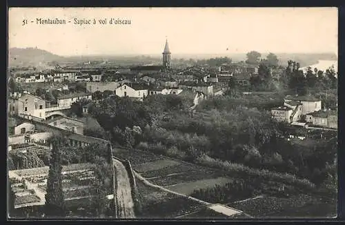 AK Montauban, Sapiac à vol d`oiseau