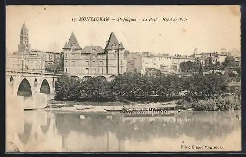 AK Montauban, St-Jacques, Le Pont, Hôtel de Ville