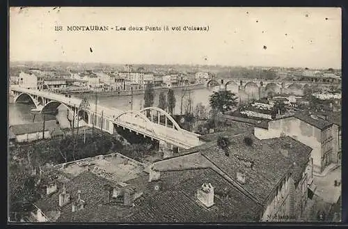 AK Montauban, Les deux Ponts, à vol d`oiseau