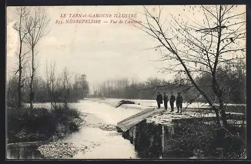 AK Nègrepelisse, Vue de l`Aveyron