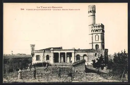 AK Verdun-sur-Garonne, Château Reine Marguerite