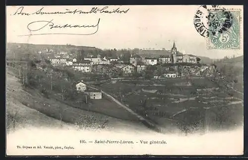 AK Saint-Pierre-Livron, Vue générale du village et des environs