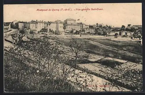 AK Montpezat-de-Quercy, Vue générale Sud-Ouest