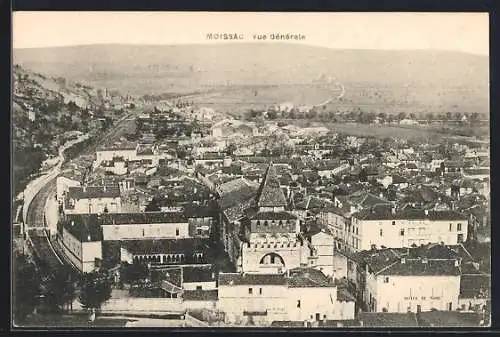 AK Moissac, vue générale sur la ville et la campagne environnante