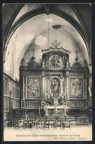 AK Lauzerte, Église St-Barthélémy, Autel de la Vierge