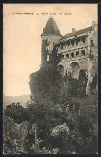 AK Bruniquel, Le Château sur la falaise majestueuse