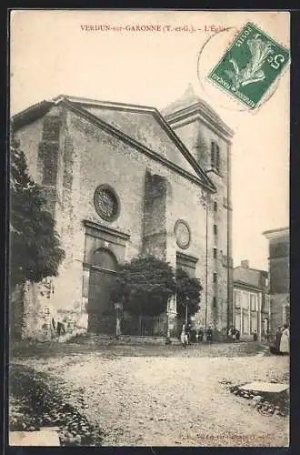 AK Verdun-sur-Garonne, L`Église