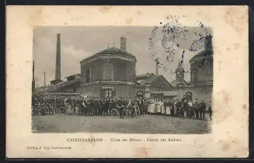 AK Castelsarrasin, Usine des Métaux, Entrée des Ateliers