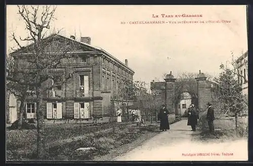 AK Castelsarrasin, Vue intérieure de l`Hôtel-Dieu