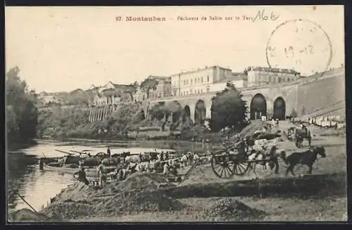 AK Montauban, Pêcheurs de sable sur le Tarn