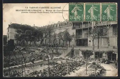 AK Beaumont-de-Lomagne, Maison de Convalescence, Ancien Couvent Notre-Dame, vue intérieure