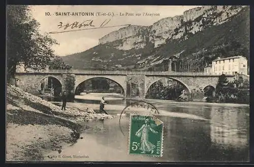 AK Saint-Antonin, Le Pont sur l`Aveyron