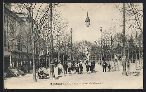 AK Montauban, Allées de Mortarieu