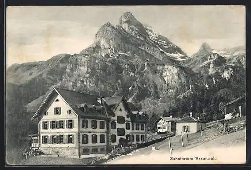 AK Braunwald, Blick zum Sanatorium