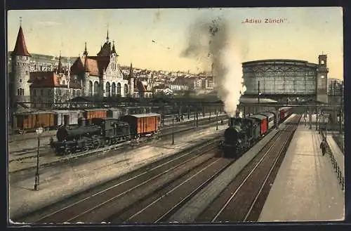 AK Zürich, Bahnhof