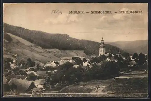 AK Smolnik / Szomolnok / Schmöllnitz, Blick zum Ort