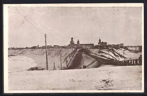 AK Tumen, Ortspanorama mit Umgebung im Winter