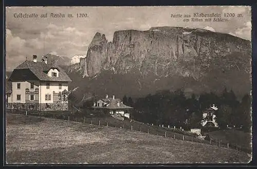 AK Klobenstein, Ortspartie am Ritten mit Schlern