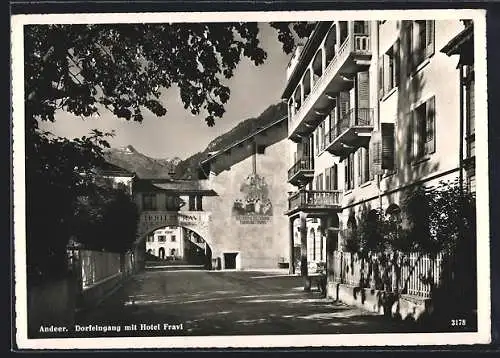 AK Andeer, Hotel Fravi am Dorfingang