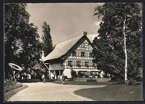 AK Zürich, ZÜKA Kantonale Landwirtschafts- & Gewerbe-Ausstellung 1947, Bauernhaus