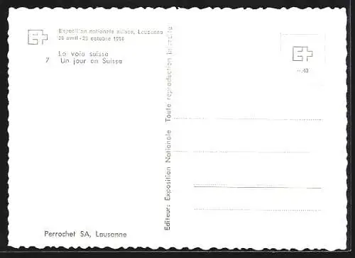 AK Lausanne, Exposition nationale suisse, 1964, La voie suisse