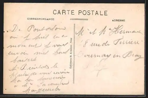 AK Vire, Vue générale prise des Monts Besnard