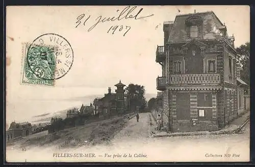 AK Villers-sur-Mer, Vue prise de la Colline