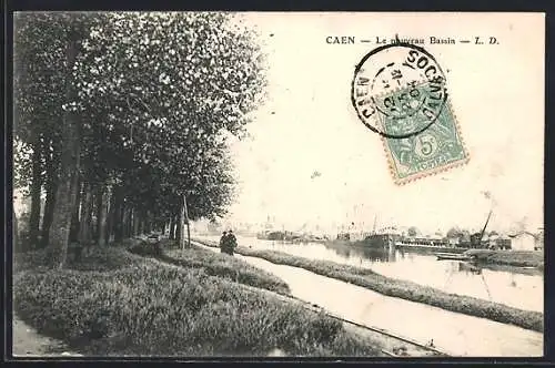 AK Caen, Le nouveau Bassin et promenade arborée