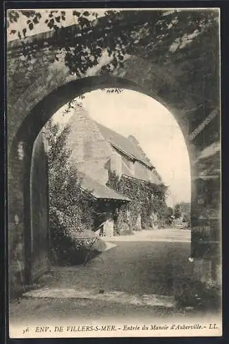 AK Villers-sur-Mer, Entrée du Manoir d`Auberville