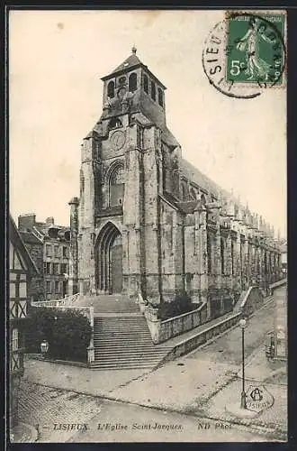 AK Lisieux, L`Église Saint-Jacques et ses environs