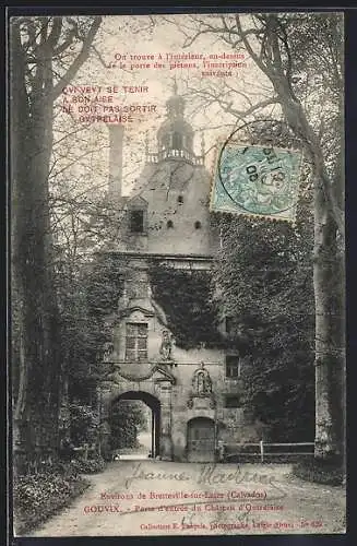 AK Gouvix, Porte d`entrée du Château d`Ortenseuil