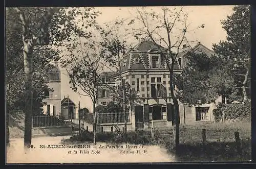 AK St-Aubin-sur-Mer, le Pavillon Henri IV et la Villa Éole