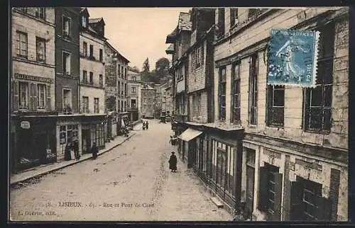 AK Lisieux, Rue et Pont de Caen