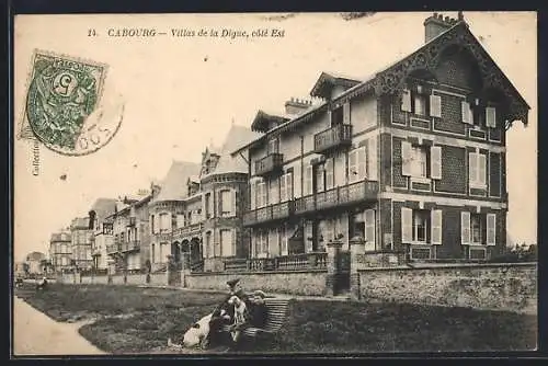 AK Cabourg, Villas de la Digue, côté Est