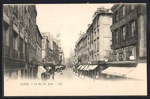 AK Caen, La Rue St. Jean