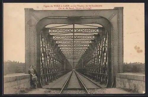 AK Caen, Viaduc de la Souleuvre, Ligne de Vire à Caen