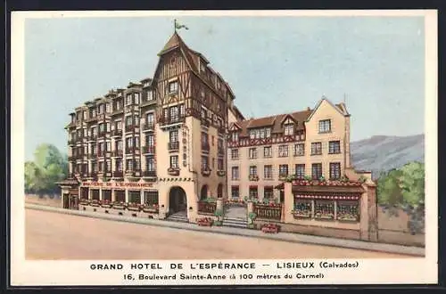 AK Lisieux, Grand Hôtel de l`Espérance, Boulevard Sainte-Anne