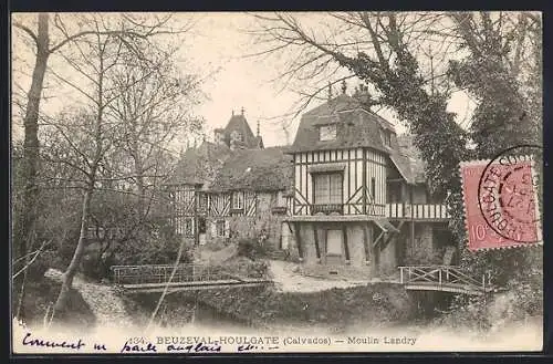 AK Beuzeval-Houlgate, Moulin Landry dans un cadre pittoresque