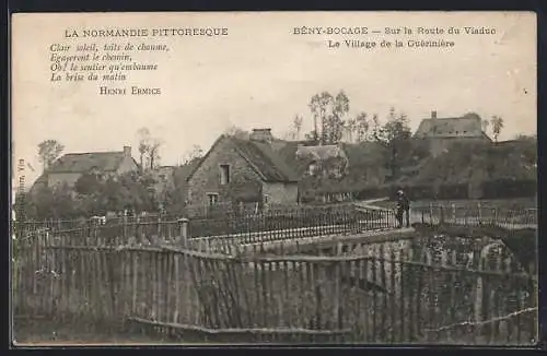 AK Bény-Bocage, Le Village de la Guérinière sur la Route du Viaduc