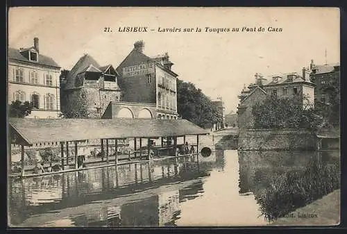 AK Lisieux, Lavoirs sur la Touques au Pont de Caen