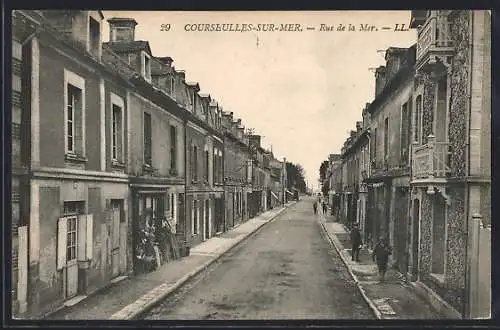 AK Courseulles-sur-Mer, Rue de la Mer