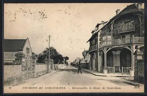 AK Hermanville, la Route de Ouistreham