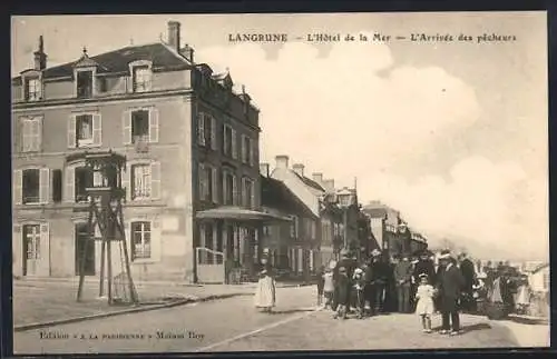 AK Langrune, L`Hôtel de la Mer, L`Arrivée des pêcheurs