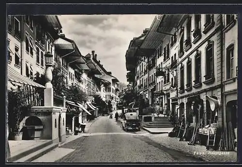AK Thun, Strassenleben auf der Hauptgasse