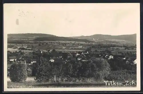 AK Volken /Zch., Totalansicht mit Fernblick