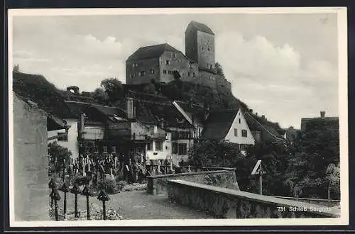 AK Sargans, Ortsansicht mit Schloss